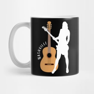 City of Music Nashville Tennessee guitar home of country music USA city break Mug